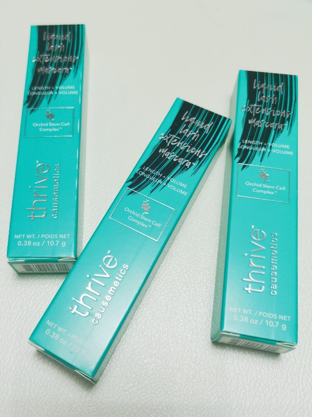 New 3pcs Mascara Thrive Causemetics Black Liquid lash Extensions Brynn Full Size